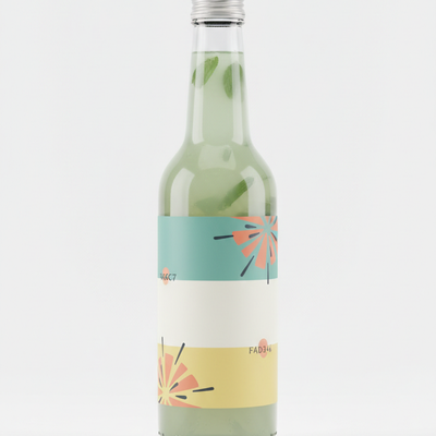 Minted Mojito glass bottle